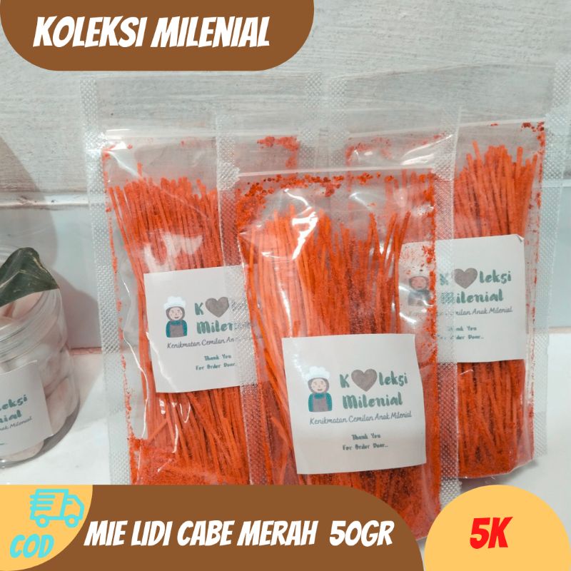 

Mie Lidi Pedas Koleksi Milenial 50gr