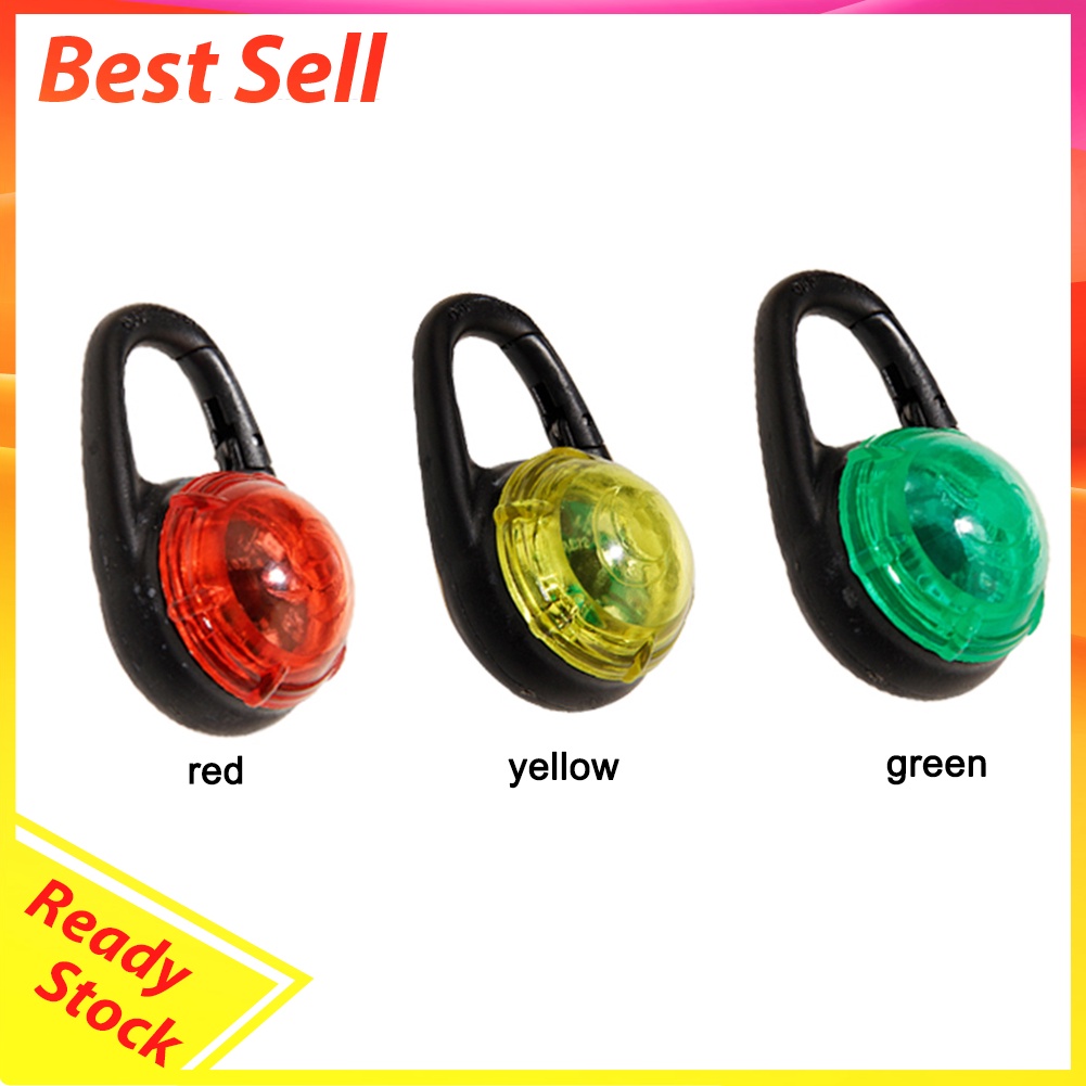 LED Luminous Lights Reflector Removable Safety Warning Kid Shoes Clip Light