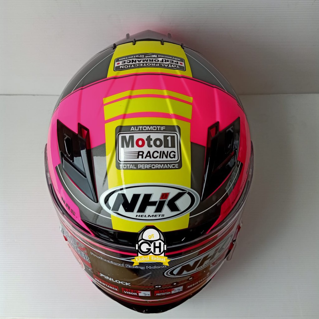 HELM NHK RX9 NAVY PINK FLO NHK RX-9 NAVY NHK RX NINE PINK FLOURECENT