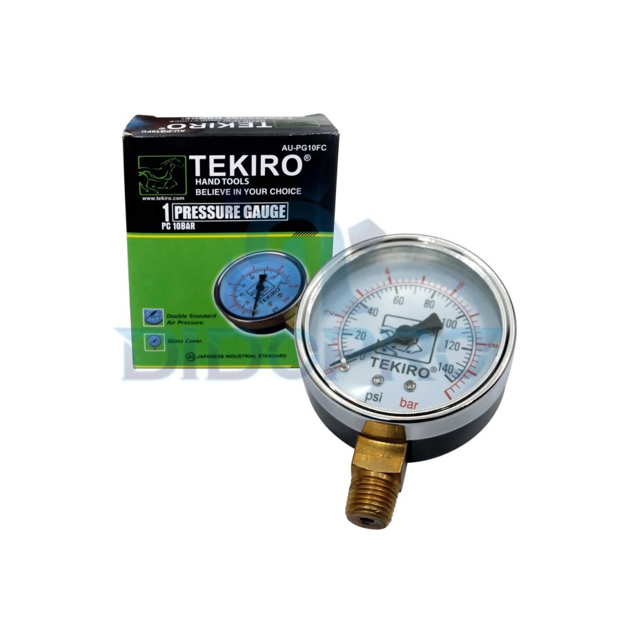 Manometer 10 bar TEKIRO Pressure Gauge 10 bar TEKIRO Manometer 10kg TEKIRO Mano Meter 10 bar TEKIRO Presure Gauge