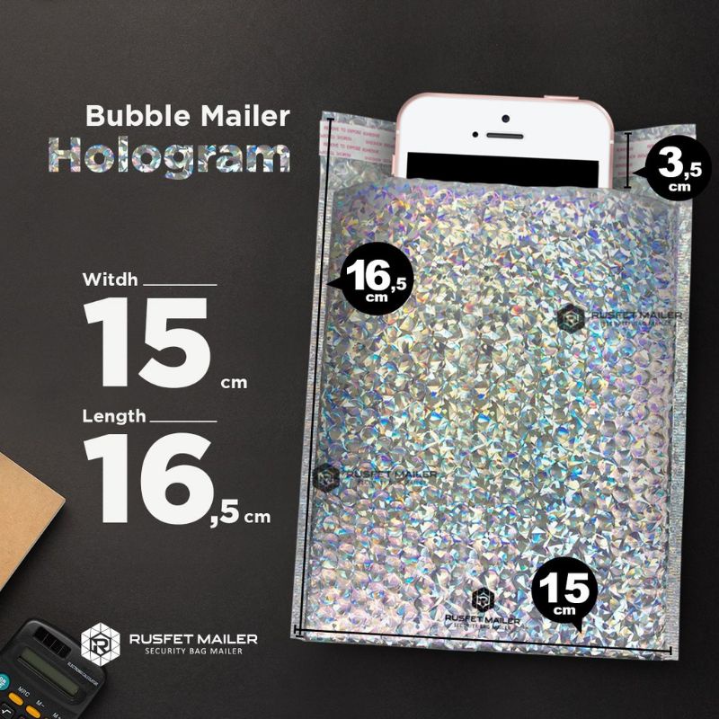 Amplop Bubble Mailer HOLOGRAM Premium