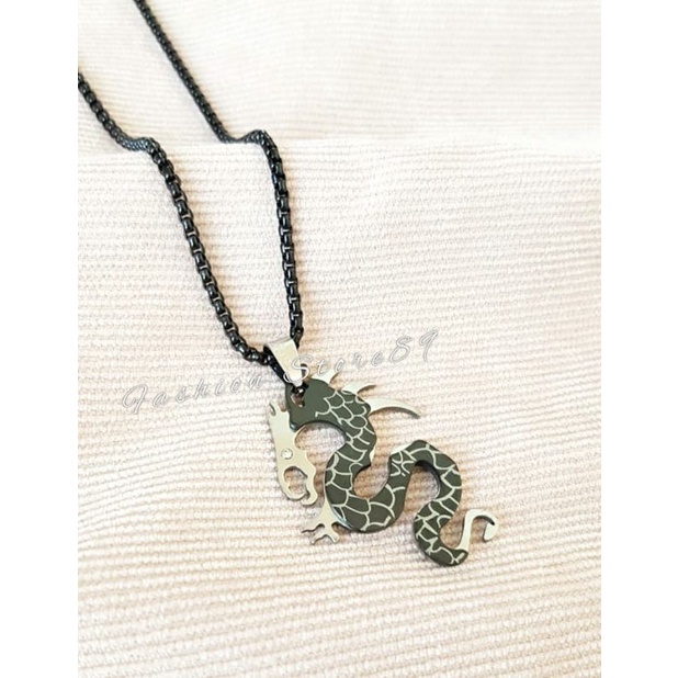 New Kalung  Naga Titanium antikarat kualitas import edisi terbatas Fashion Pria Keren Naga impor