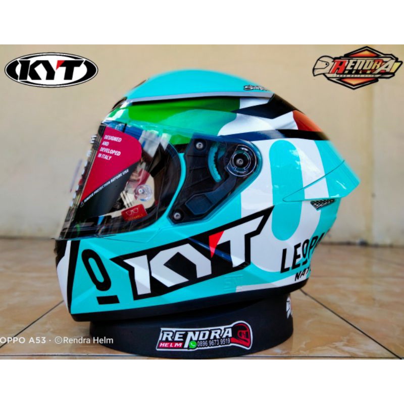 HELM KYT TT COURSE Motif/ Poloss. 100% Original. KYT TT C ( Ogkir Termurah 2 kg )-Dalaporta