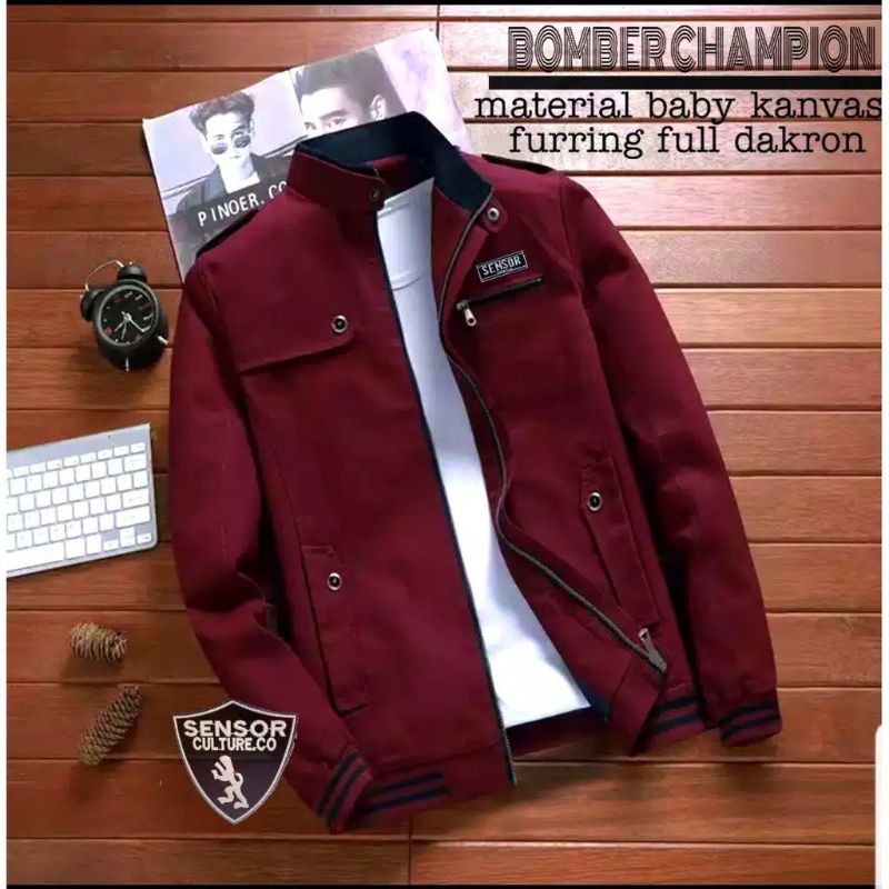 JAKET BOMBER CAMPION JAKET BOMBER PRIA JAKET BOMBER TERLARIS JAKET BOMBER TERMURAH-4