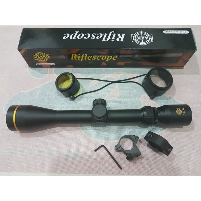 Telescope Teleskop Scope HAKKO 3-9X40 RING GOLD
