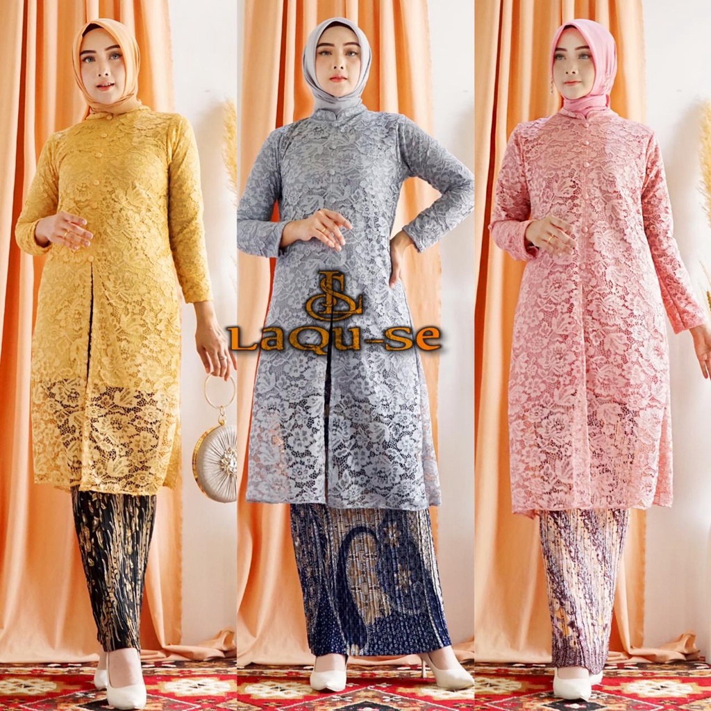 Stelan Kebaya Brukat Modern Kebaya Wisuda Set Kebaya Terbaru Kebaya Kondangan Baju Pesta By Laquse Kebaya