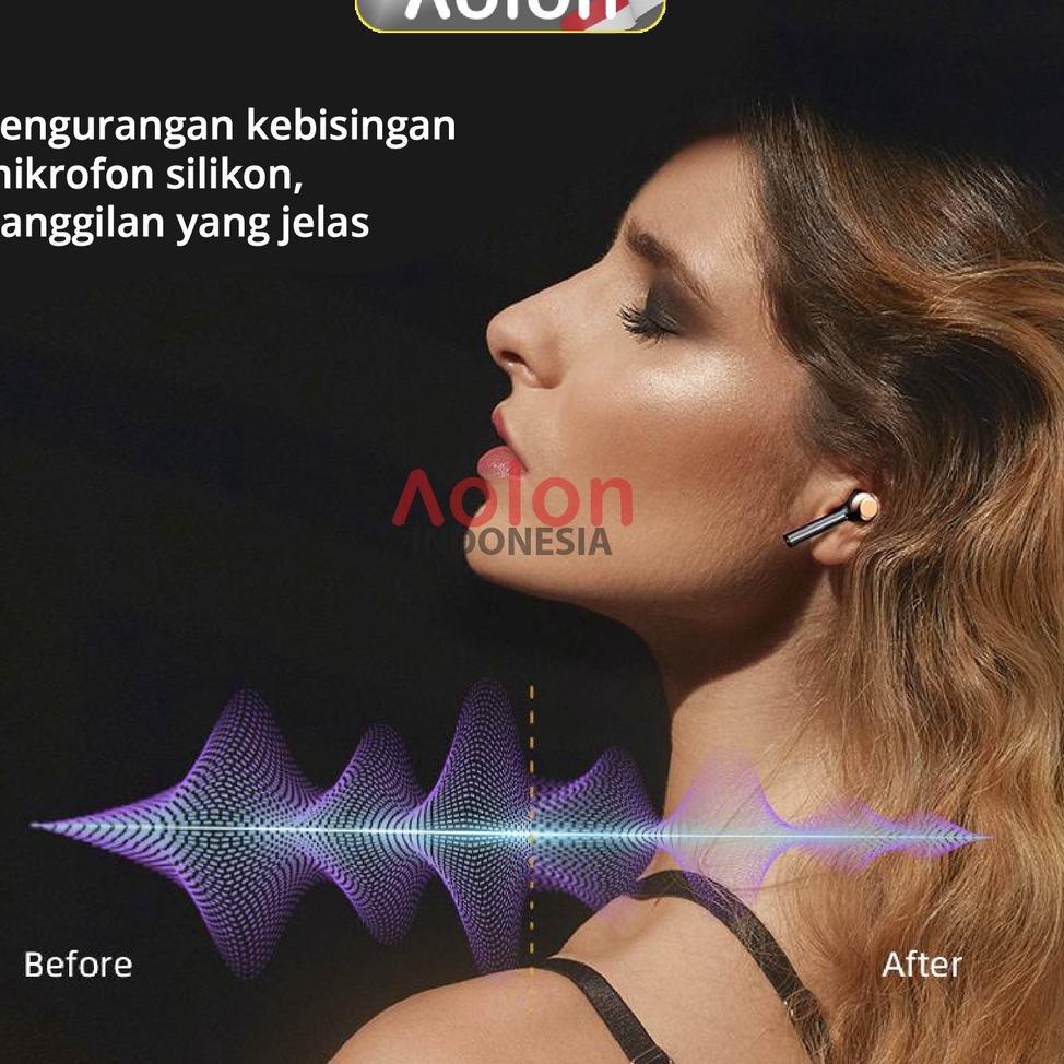 (V4A6) Aolon Earphone TWS V16 Bluetooth Wireless 5.0 //Promo@harian