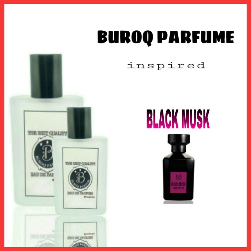 BUROQ PARFUM PRIA WANITA BLACK MUSK WANGI LEMBUT VANILLA