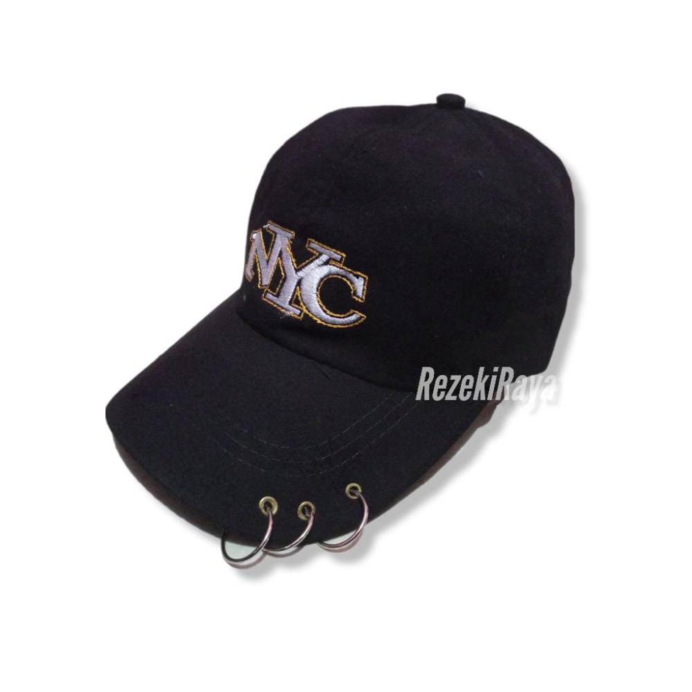 Topi Baseball Ring Besi Bordir NYC / Topi Laki Laki Murah