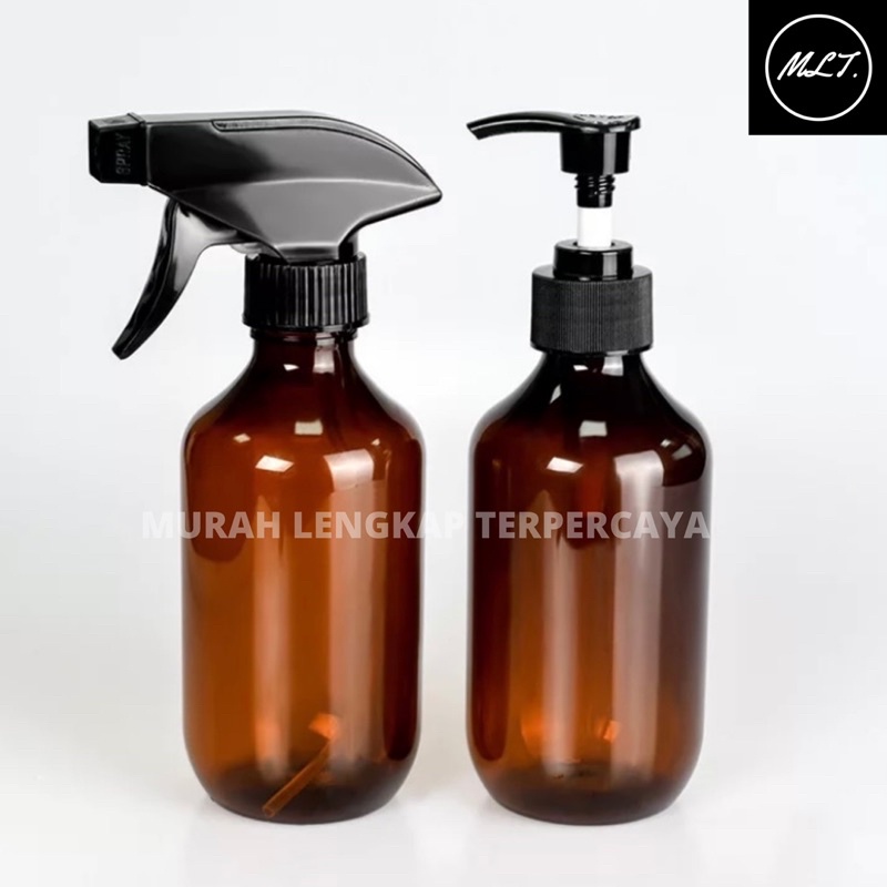 BOTOL PUMP SPRAY KACA AMBER COKLAT 300ML / BOTOL AMBER KACA 300ML SPRAY KISPRAY KACA COKLAT 300ML BOTOL POMPA KACA 300ML SEMPROT AMBER COKLAT TEMBAK KACA 300ML KISPRAY TEMBAK SPRAY AMBER