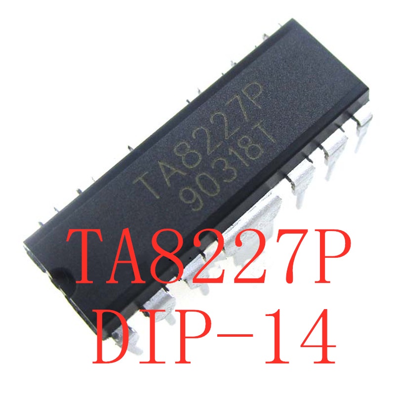 [xqx] 5pcs/lot TA8227P TA8227 DIP-14 TA8227APL UTC8227 Audio power amplifier Sirkuit In Stock IC Asli Baru