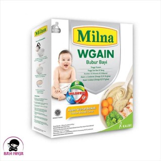 Milna Bubur Bayi Wgain Ayam Bayam Makanan Bayi Anak 120gr 6 Shopee Indonesia