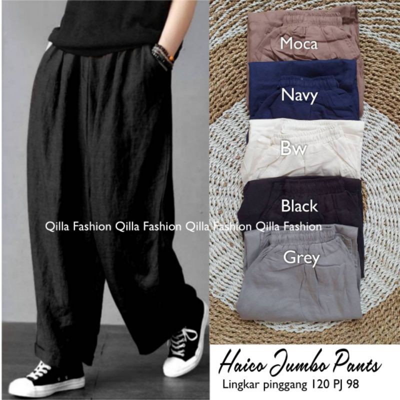 Kim Kim Pants / Haico Pants (Kulot Linen Pants - Katun Rami) Kim Kim Pant