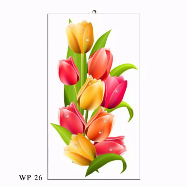 Hiasan Dinding Walldecor Pajangan Dinding Shabby Chic Tulip Wp 26