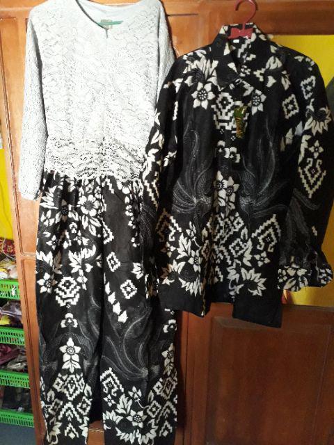 Tasyananu_batik Ipnu-ippnu Couple Gamis Brokat 2564 / Mahardani Couple