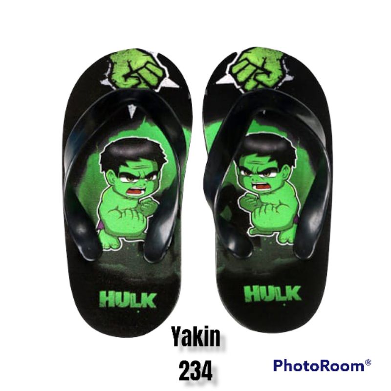 sandal jepit karakter hulk