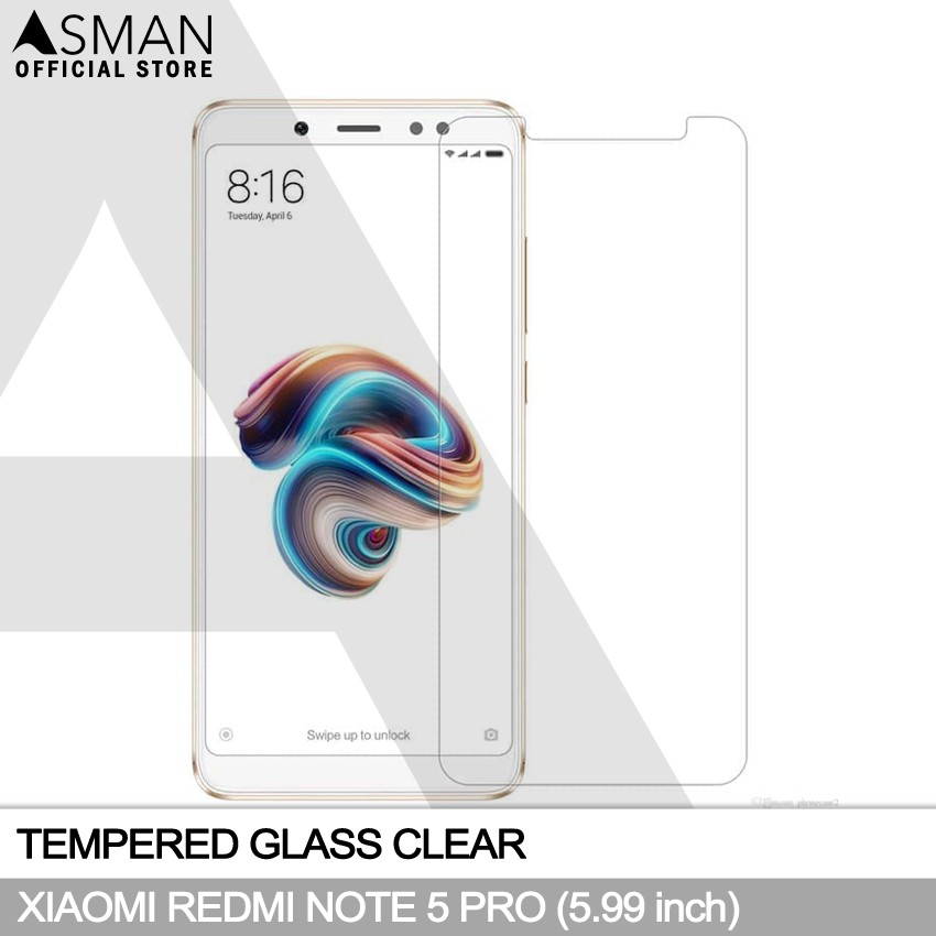 Tempered Glass Xiaomi Redmi Note 5 Pro (5.99&quot;) | Anti Gores Pelindung Layar Kaca - Bening