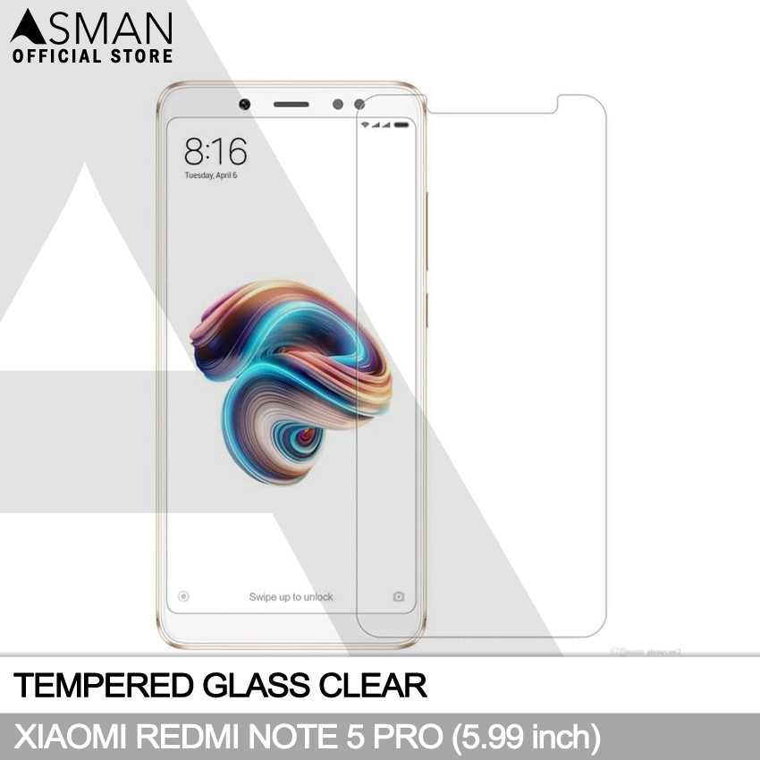 Tempered Glass Xiaomi Redmi Note 5 Pro (5.99&quot;) | Anti Gores Pelindung Layar Kaca - Bening