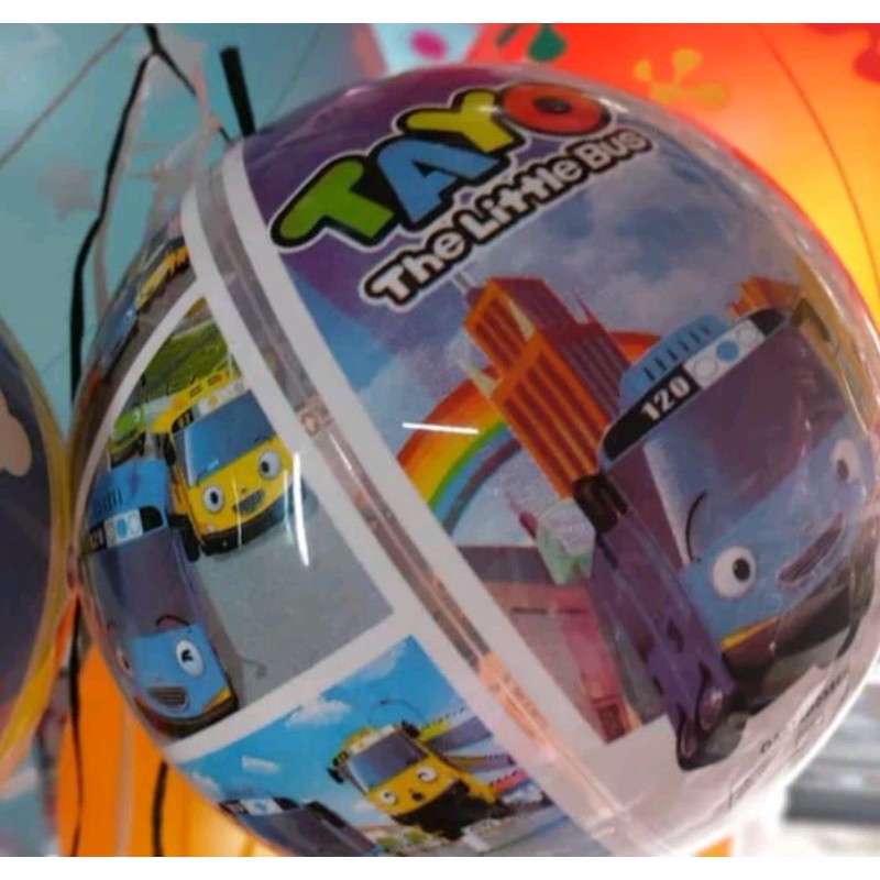 Bola anak karakter tayo model tiup