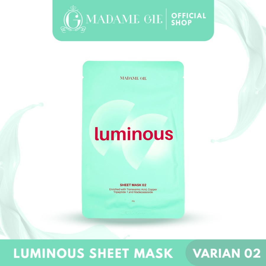 MADAME GIE LUMINOUS SHEET MASK / MASKER WAJAH