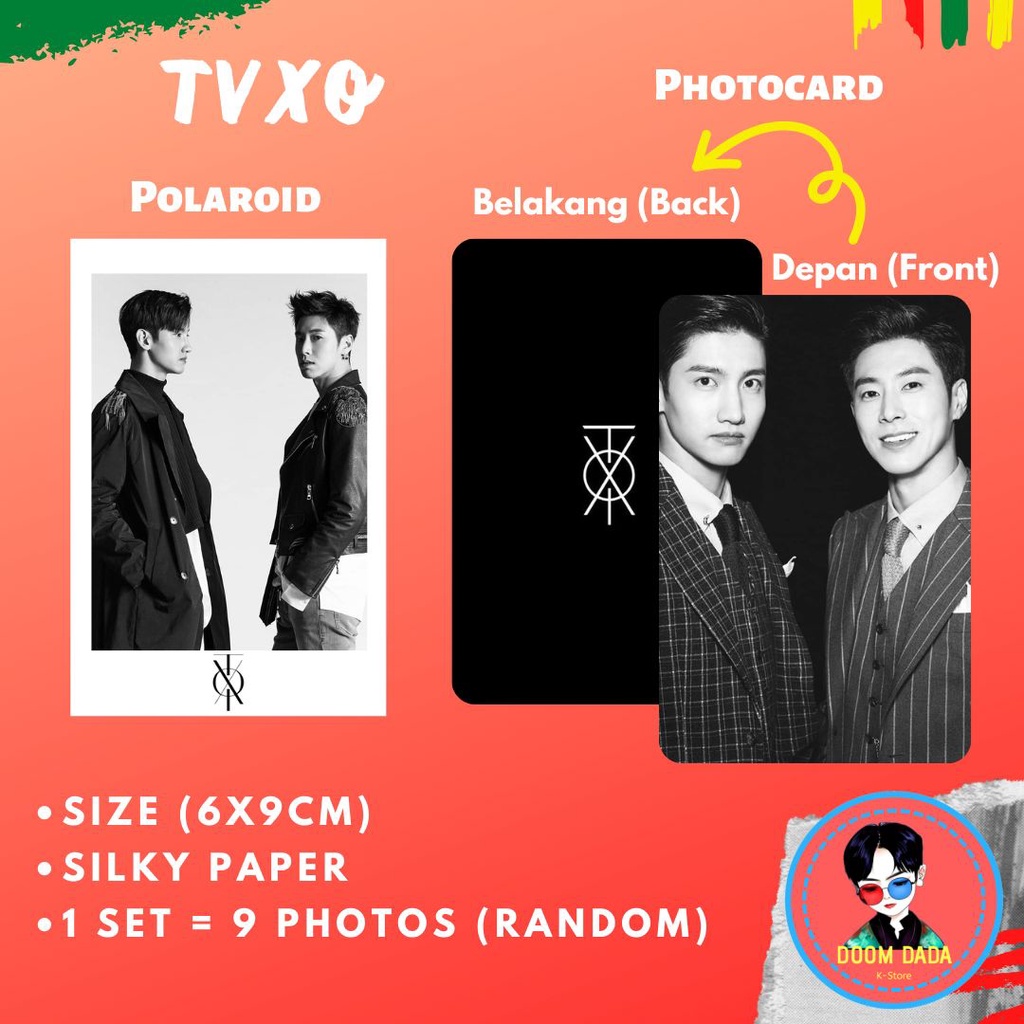(ISI 9 PCS) Polaroid TVXQ Yunho Changmin / Photocard TVXQ U-KNOW MAX KPOP