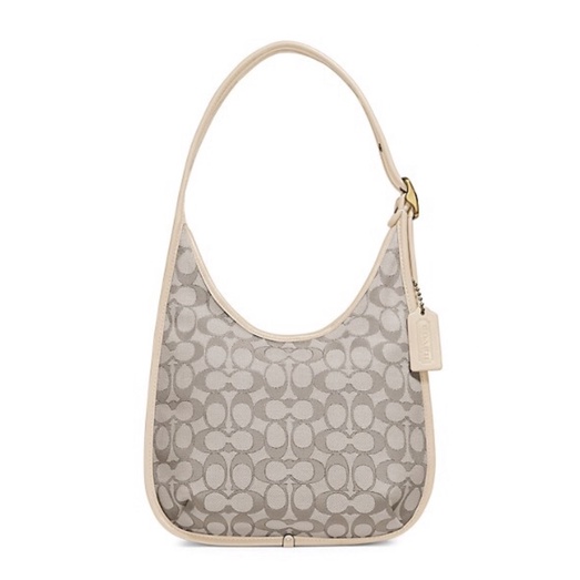 Coach Ergo Shoulder Bag In Signature Jacquard Marble Green Blue Azure (C2588)