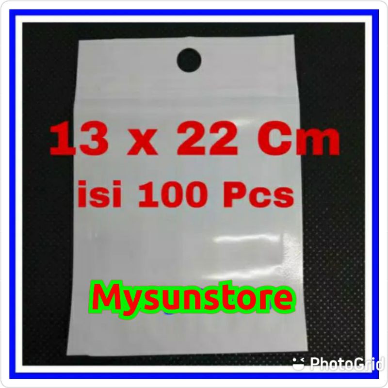 Plastik Klip 13x22 cm Aksesoris  Ziplock Zipper  Zip Lock 13 x 22 cm Mysunstore