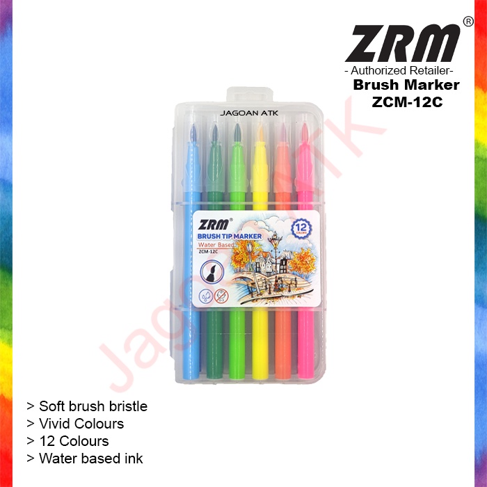 

Soft Brush Marker 12 Warna ZRM (ZCM-12C)