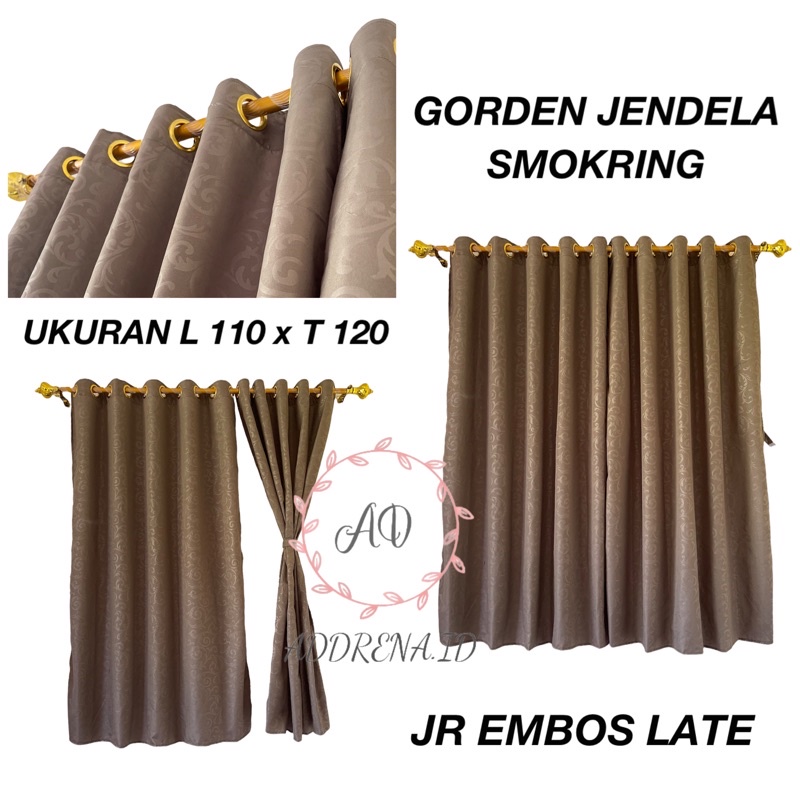 GORDEN JENDELA KAMAR TAMU - KORDEN PENDEK 120CM RUANG TAMU - HORDEN MURAH PENDEK GORDEN MINIMALIS RUMAH SMOKRING 10LUBANG UK 120