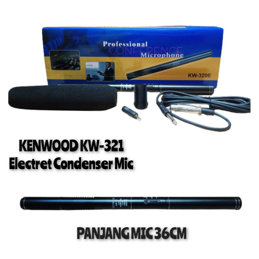 MIC TELE CONDENSER KENWOOD KW-321 MICROPHONE PODIUM ELECTRECT