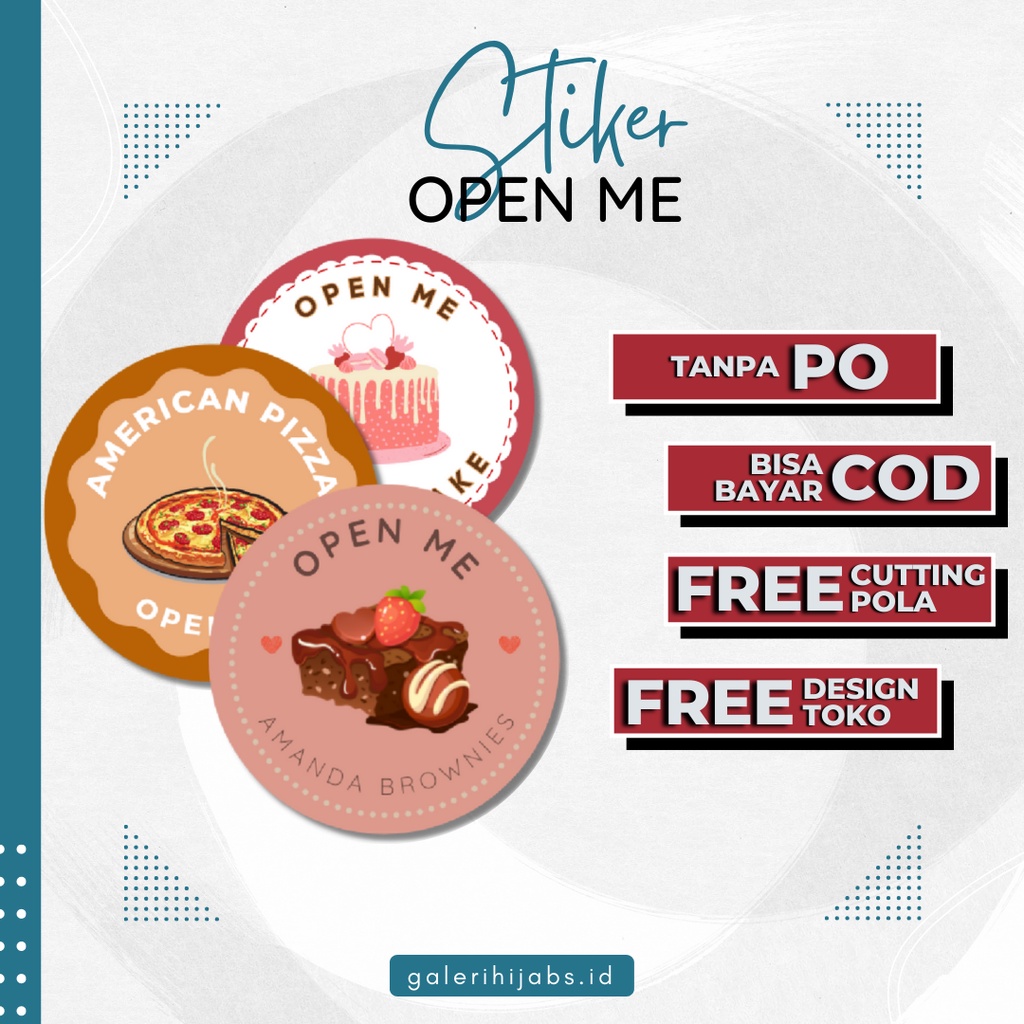 

STIKER OPEN ME CUTTING BULAT | STIKER LABEL OPEN ME | OPEN ME OLSHOP | STIKER OPEN ME UNTUK SEGEL MAKANAN BULAT | STIKER OPEN ME UNTUK HAMPERS BULAT