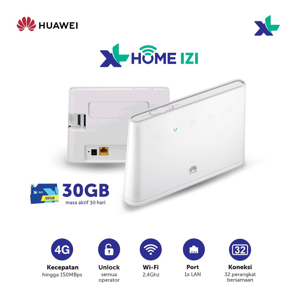 Jual Huawei B311 Modem Home Router Wifi 4G LTE Free XL HOME IZI 30GB 30 Hari Shopee Indonesia
