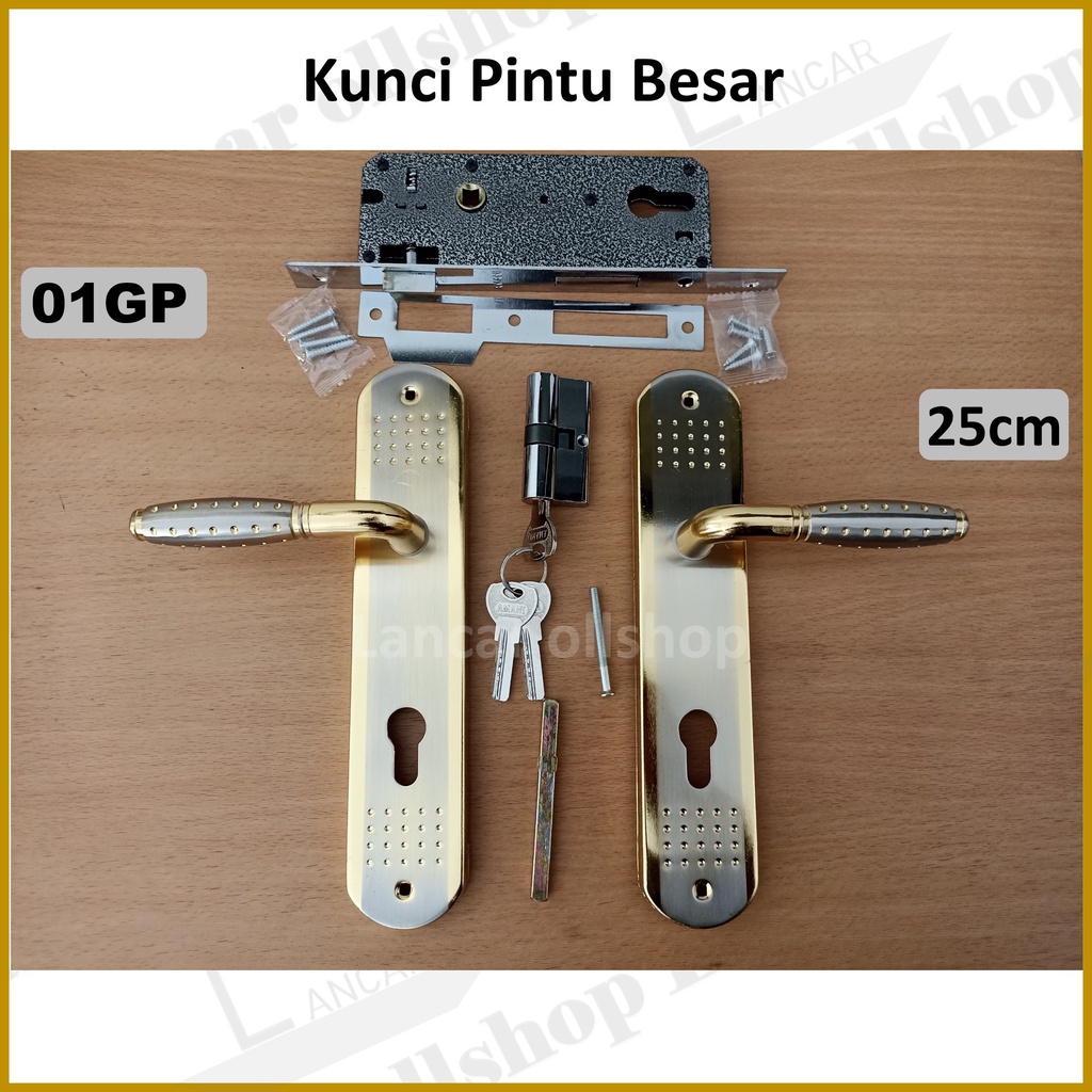 kunci pintu besar gagang babet 17 cp / handel pintu besar / Handle Pintu Rumah