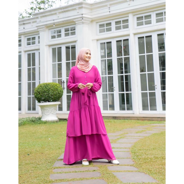 QUENZA DRESS raya collection/dress ceruty/dress lebaran/dress raya