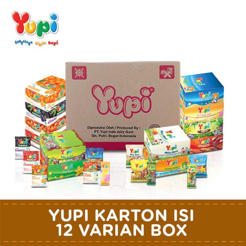 

YUPI KARTON ISI 12 BOX VARIAN RASA