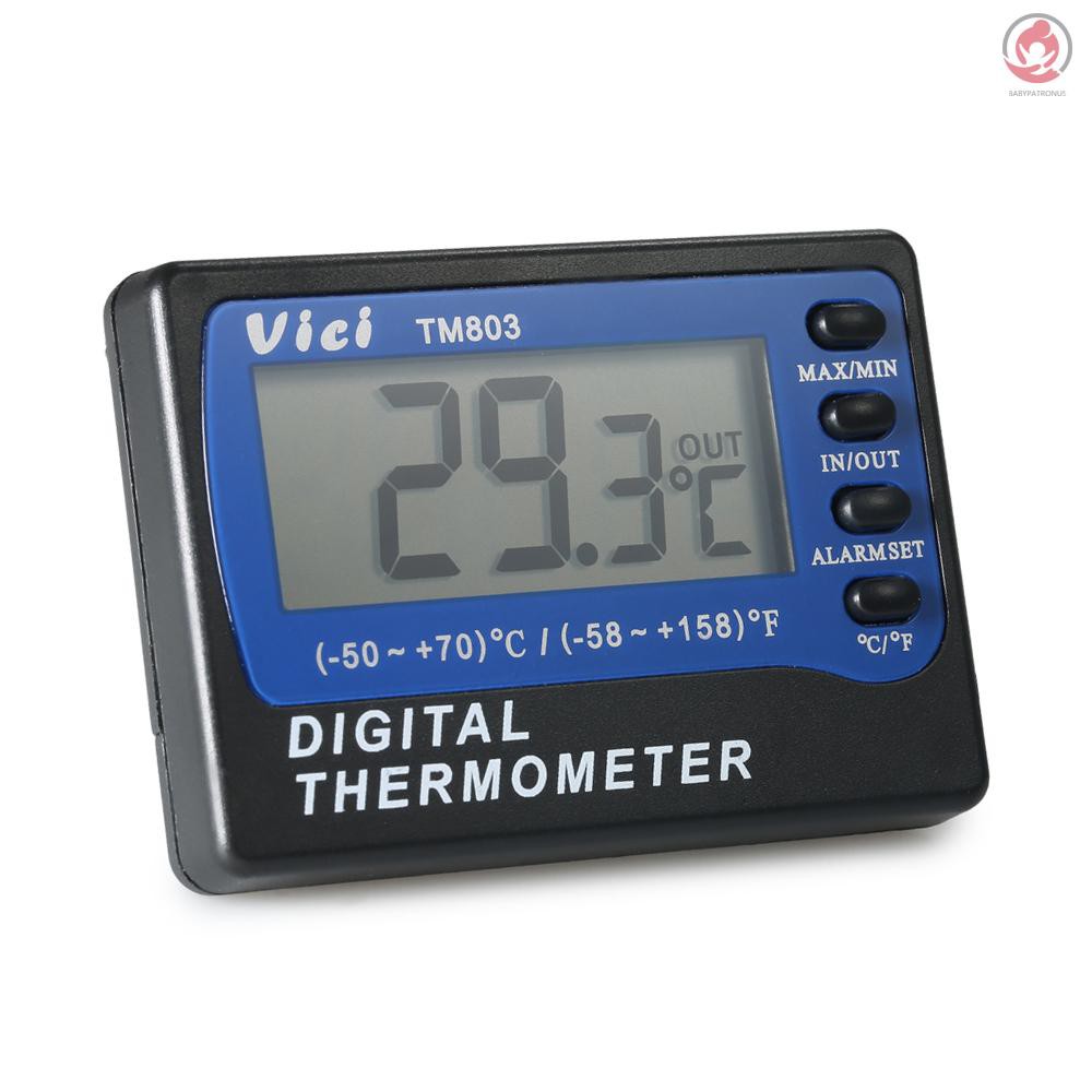 Vici Termometer Celcius Fahrenheit Digital Mini Dengan Layar Lcd Untuk Kulkas