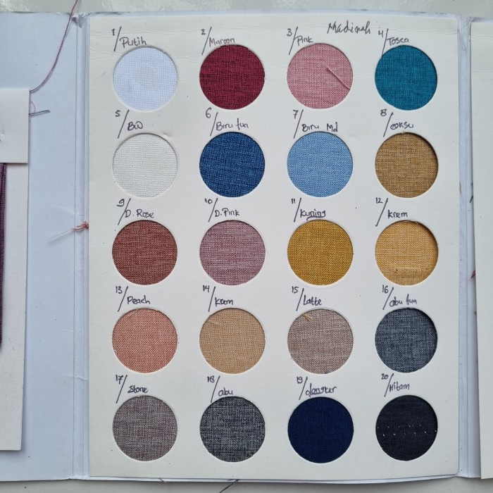 100cm Kain Katun Madinah Original Motif Kotak. Warna Lengkap.