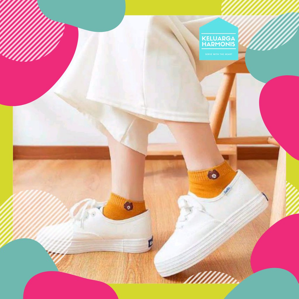 Kaos Kaki Motif Beruang Kartun
