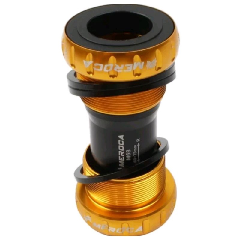 Meroca BB HT2 HT 2 Crank Arm Sepeda Bottom Bracket Hollowtech 2 Gold