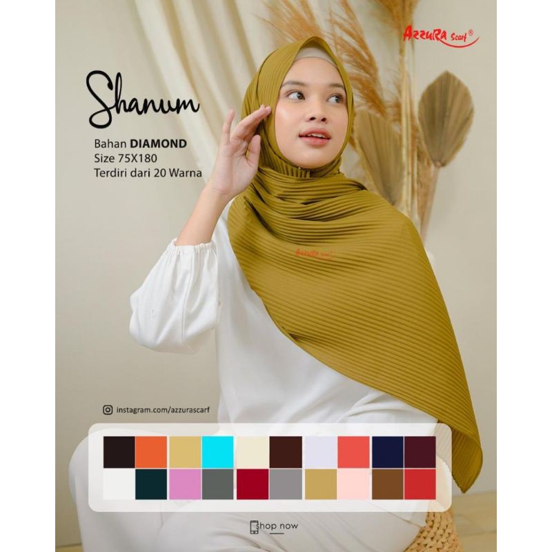 Hijab Pashmina priske Azzura Scarf 10pcs