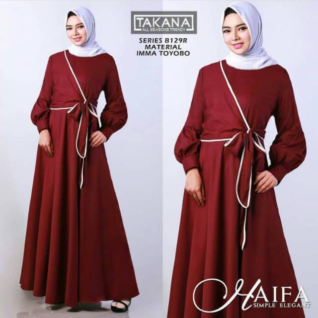 Gamis balotelli Murah Haifa Dress Terbaru