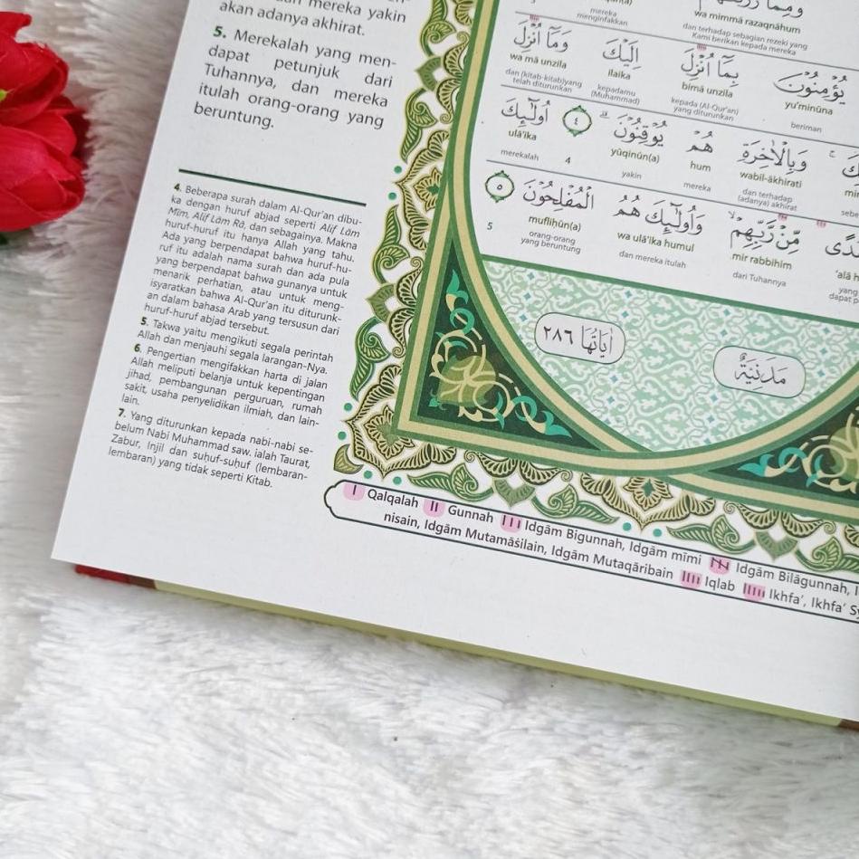 TERLARIS Al quran Pemula Ukuran Besar Arab Latin Terjemah Perkata Tajwid 2 Warna Alquran Ukuran 29x2