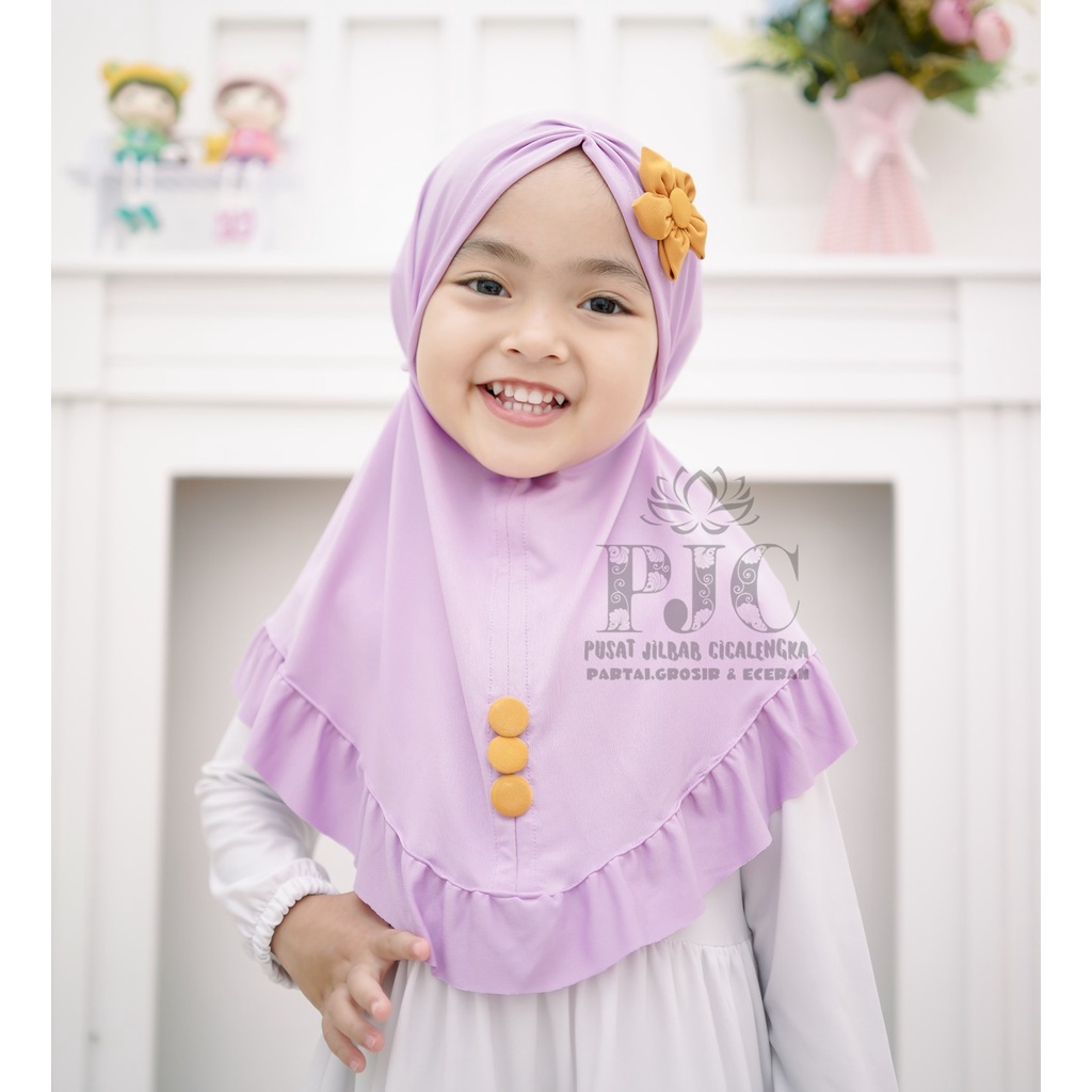 jilbab anak BUNGA MATAHARI kerudung anak perempuan hijab anak jilbab bayi lucu krudung anak hijab bayi terbaru