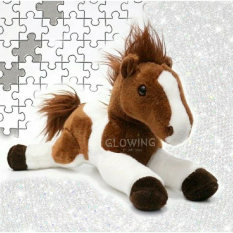 Boneka Kuda coklat putih