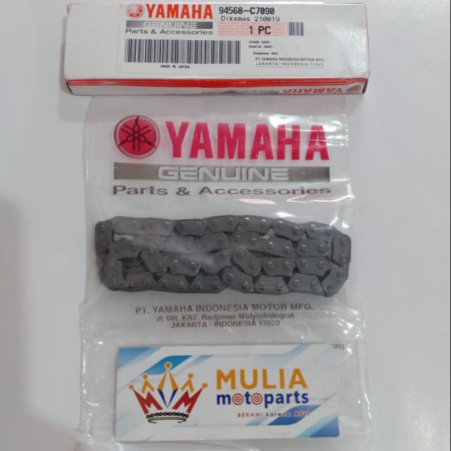 RANTAI KETENG VEGA ZR, JUPITER ZX YGP ASLI 94568-C7090 94568C7090 CAM CHAIN RANTAI API, KAMPRAT