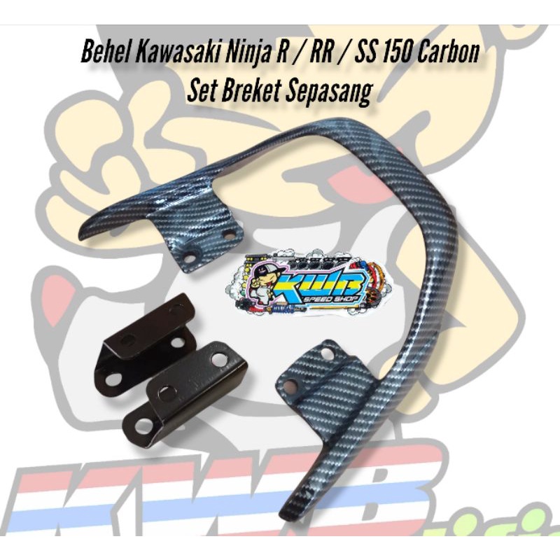 Planger begel behel jok pegangan belakang Kawasaki ninja R/ Ninja RR 150 Behel ninja Begel ninja Behel kawasaki ninja R RR SE 150 Set breket model ori original warna lengkap