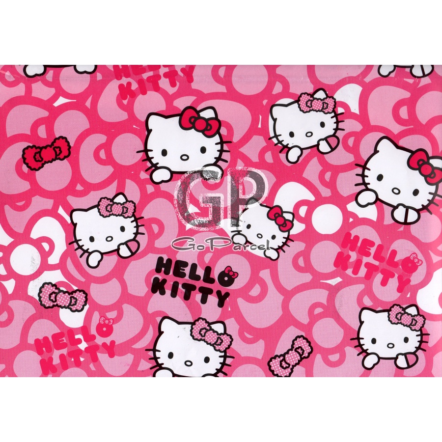 ( 5 Lembar ) KERTAS KADO SR GLOSY - GIFT WRAPPING PAPER KERO KERO KEROPI MY MELODY HELLOKITTY SANRIO PINK CUTE