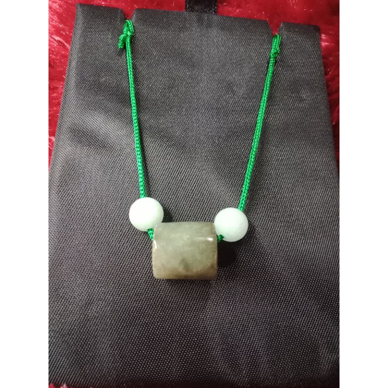 Kalung Liontin Giok Barel Original Grade A