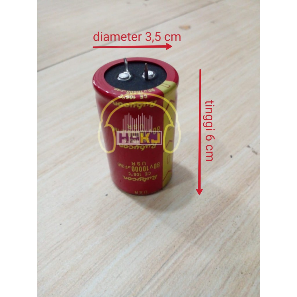 ELCO ELCHO RUBYCON Merah 10000 80V elco rubycon 10000uF 80v 80 volt-1