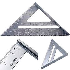 Penggaris segitiga aluminium alloy speed square 7 inch woodworking